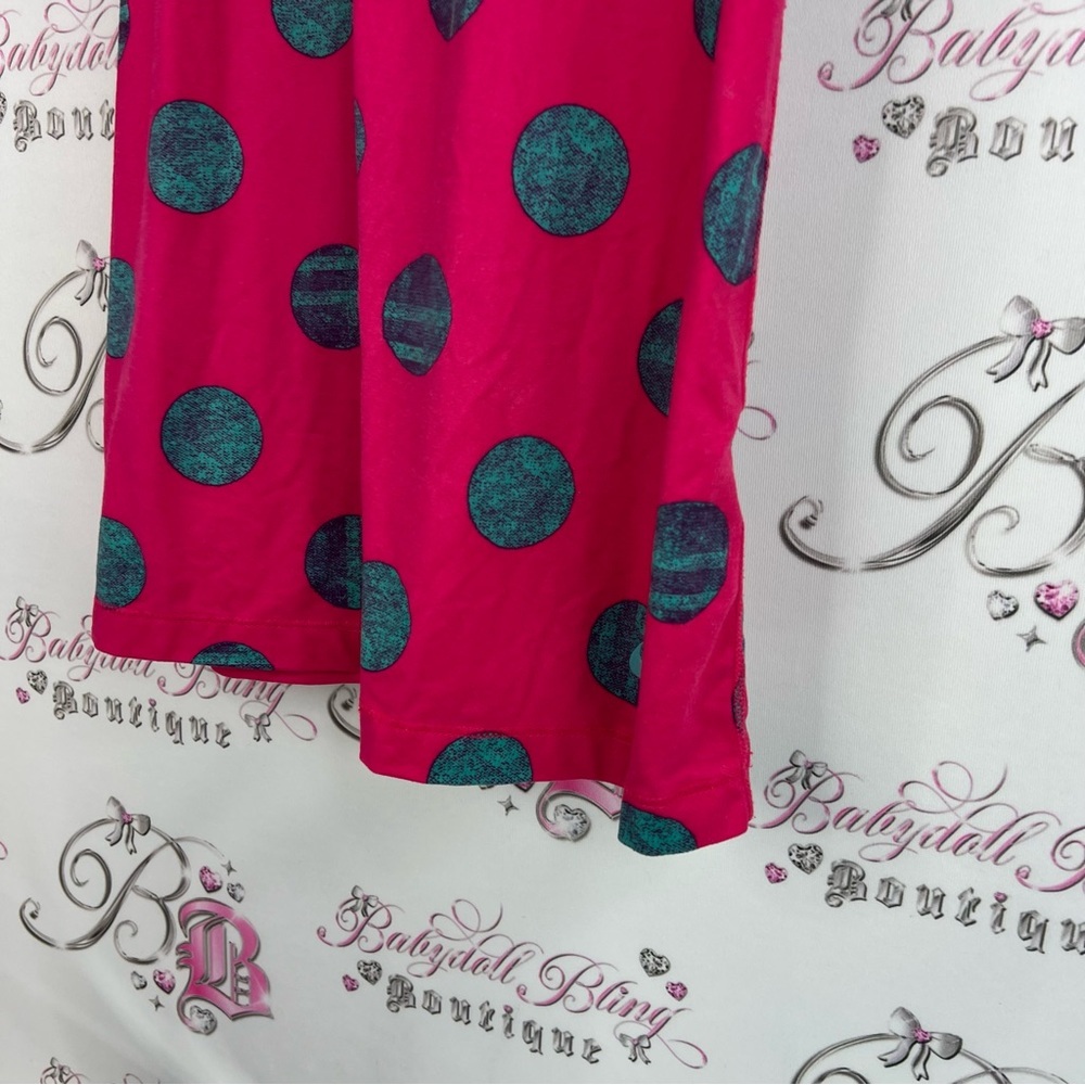 Nike tank top polka dots dotted purple Pink and Blue Polka Dot Tank Top - Picture 3 of 7